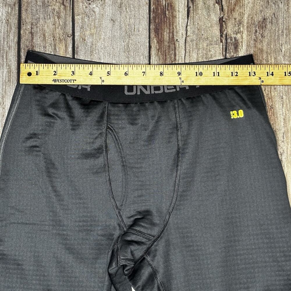 Under Armour Base Layer Pants Mens Medium ColdGear 3.0 Black Fitted Pull On - Picture 5 of 8
